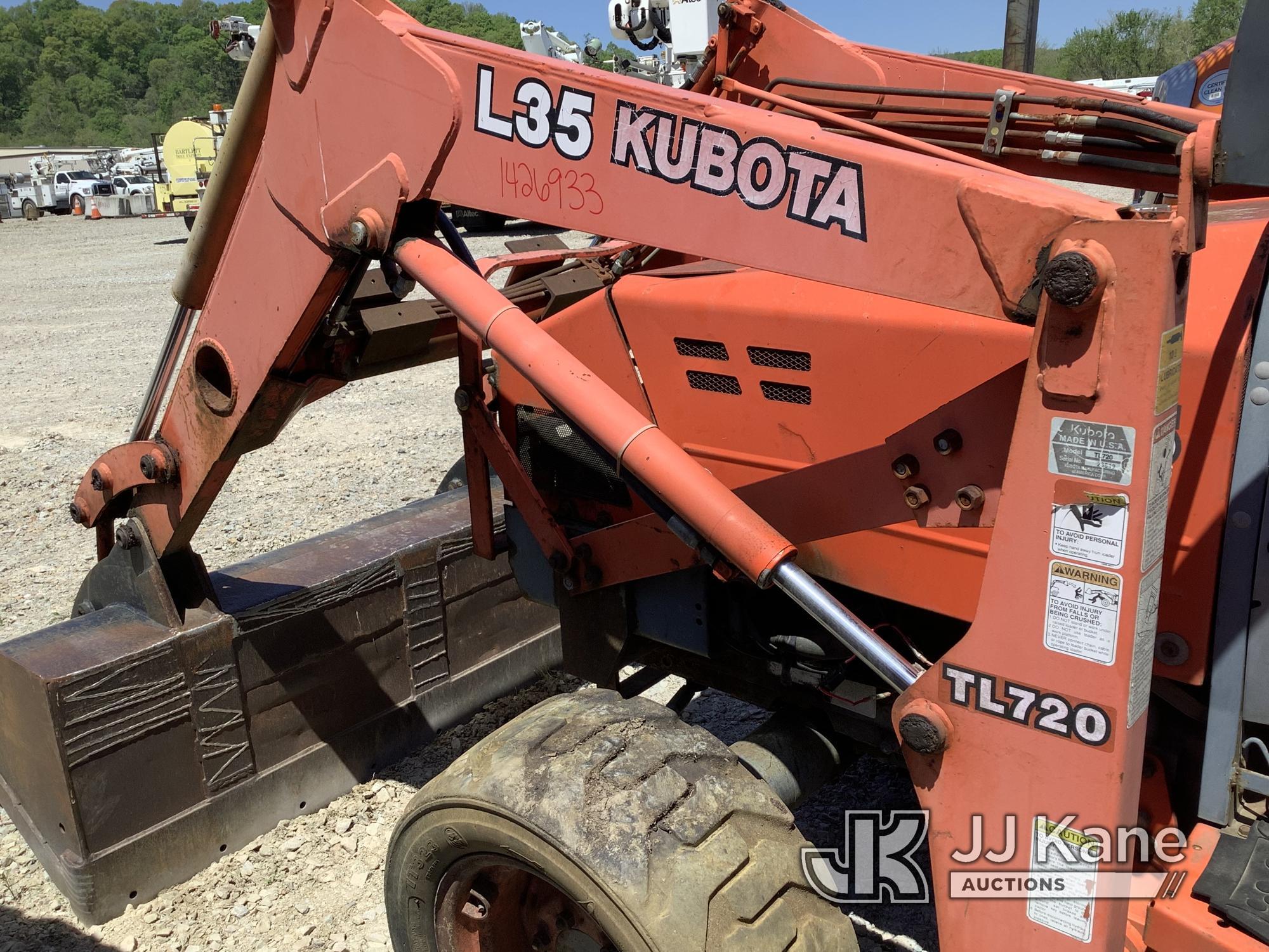 (Smock, PA) 1998 Kubota L35 Mini Tractor Loader Backhoe Not Running, Operational Condition Unknown,