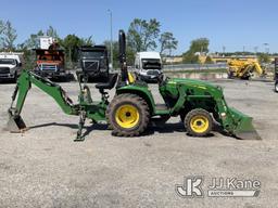 (Plymouth Meeting, PA) 2020 John Deere 3032 Mini Utility Tractor Loader Backhoe Runs, Moves & Operat