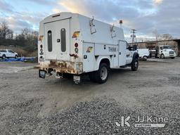 (Houston, PA) 2016 Ford F450 Enclosed High-Top Service Truck Runs & Moves, Check Engine Light On, Re