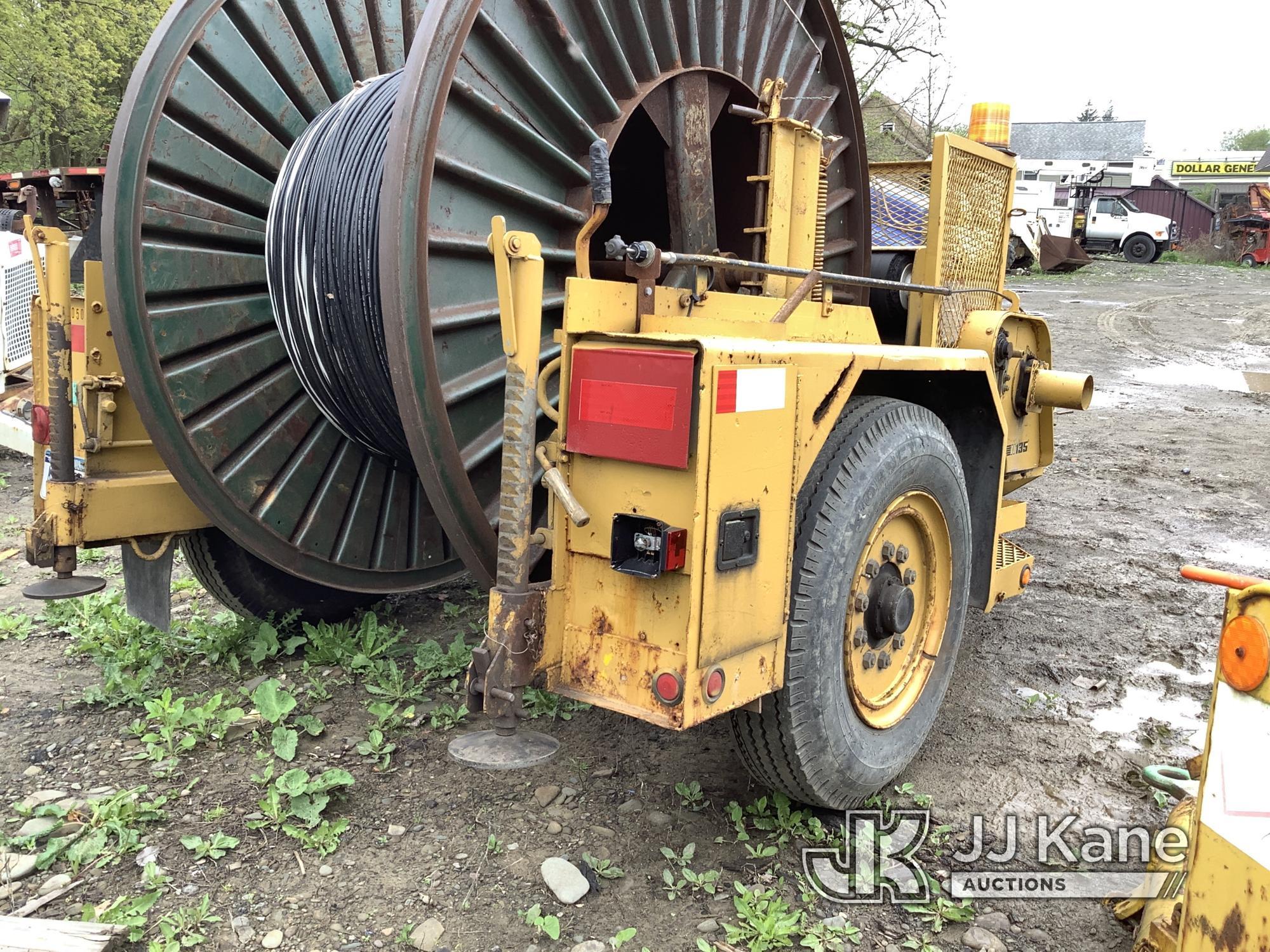 (Deposit, NY) 1981 Hogg Davis Self-Propelled Underground Cable Puller, trailer mtd (Not Running, Tur