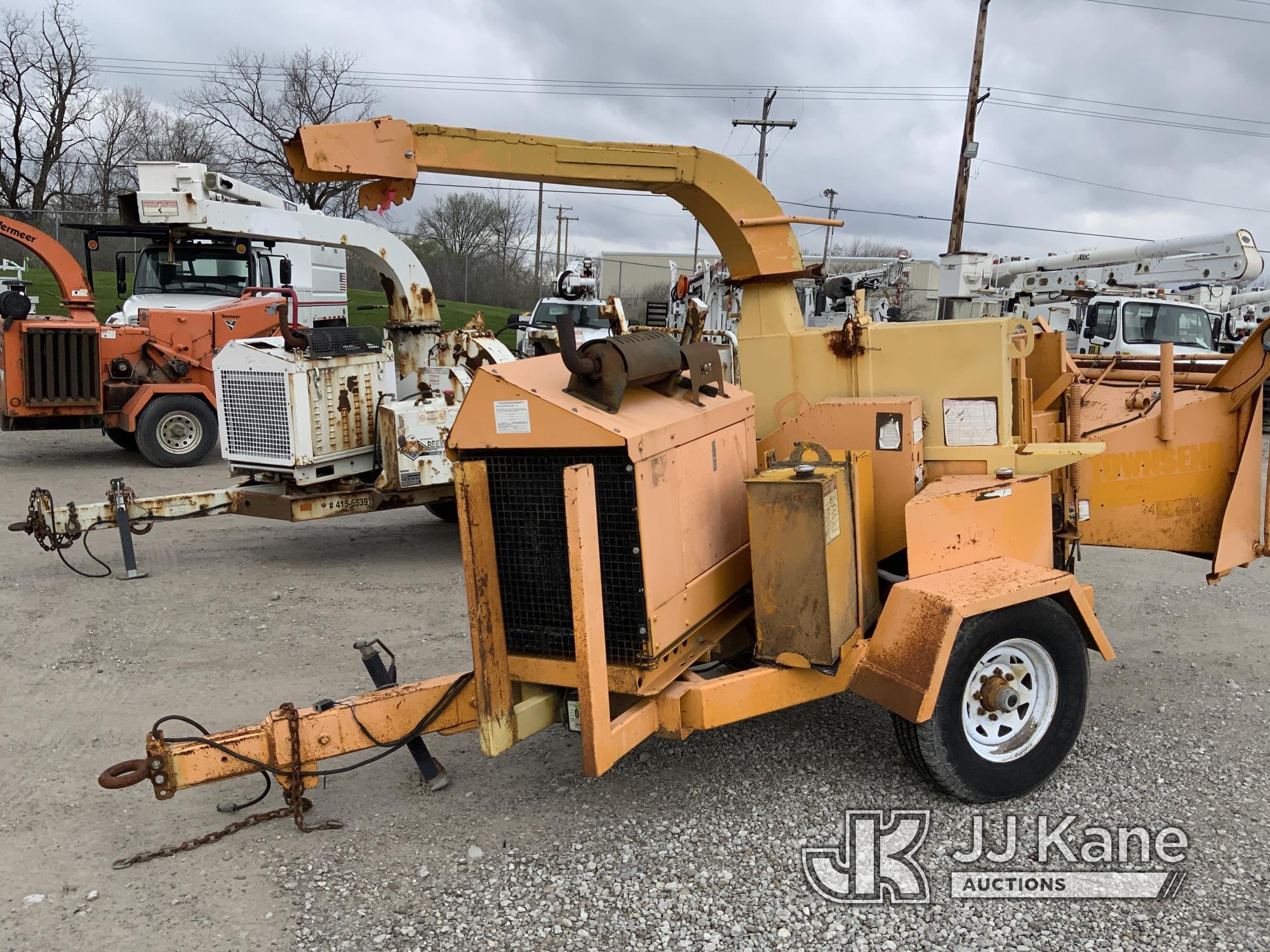 (Fort Wayne, IN) Chipper (12in Disc) Not Running, Condition Unknown, Electrical Issues, Hrs. Unknown