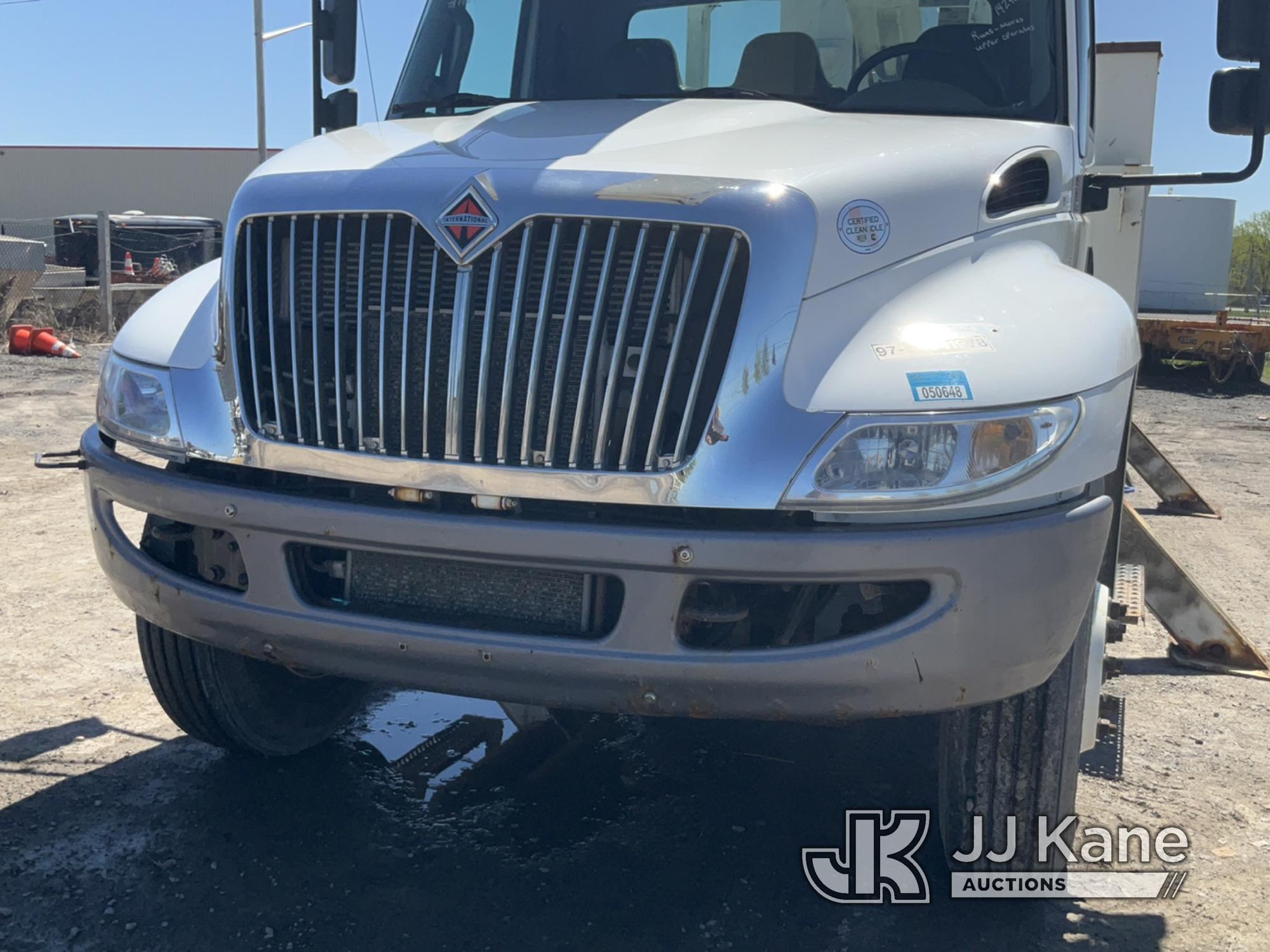 (Rome, NY) Altec AA55, Material Handling Bucket Truck rear mounted on 2019 International 4300 Utilit