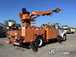 (Plymouth Meeting, PA) Terex/Telelect XL4045, Digger Derrick rear mounted on 2006 Ford F750 Flatbed/