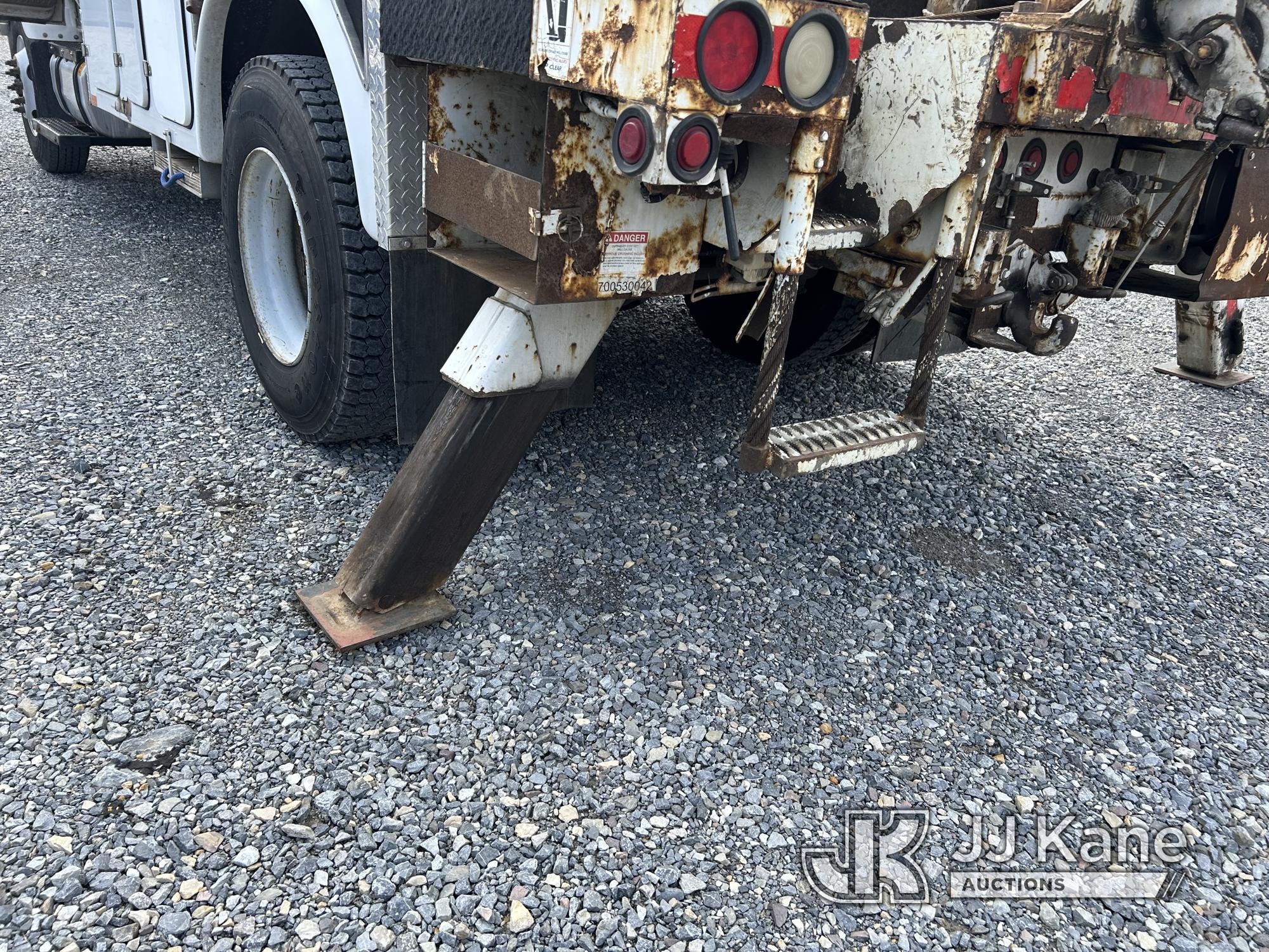 (Hagerstown, MD) Terex L4045, Digger Derrick corner mounted on 2005 GMC C8500 Service Truck Runs & M