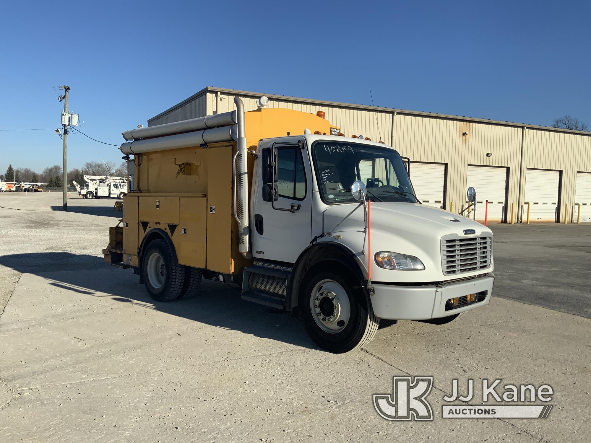 (Fort Wayne, IN) 2009 Freightliner M2 106 Enclosed Utility Truck Runs & Moves