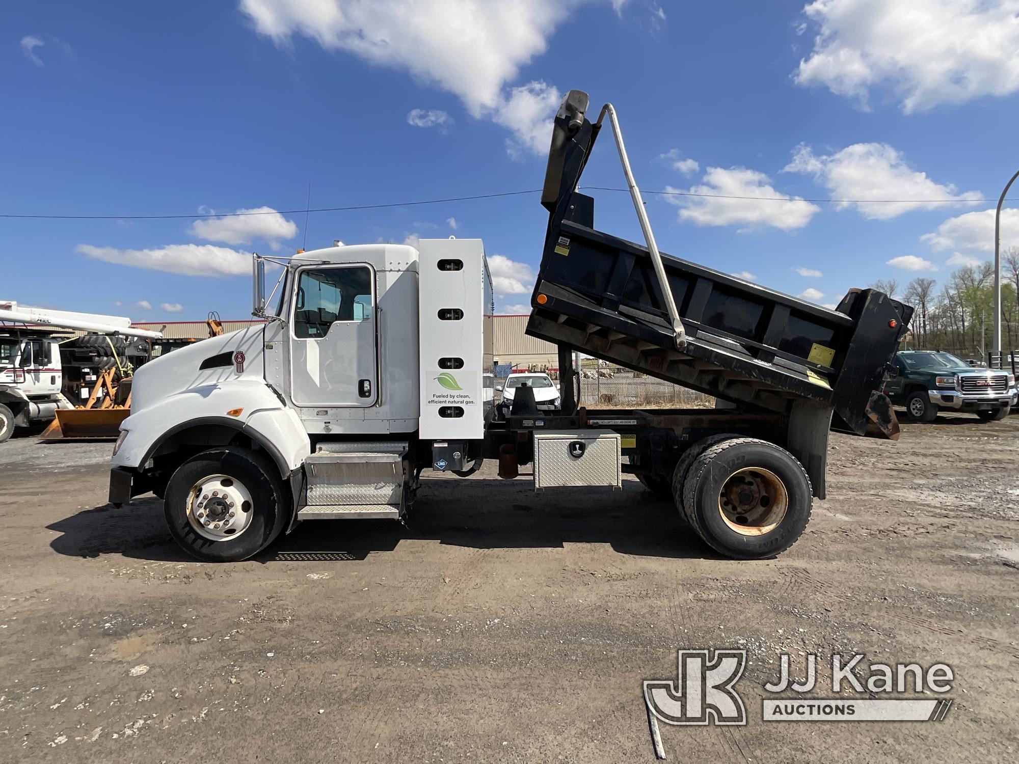 (Rome, NY) 2013 Kenworth T400 Dump Truck CNG Only) (Runs, Moves & Dump Operates