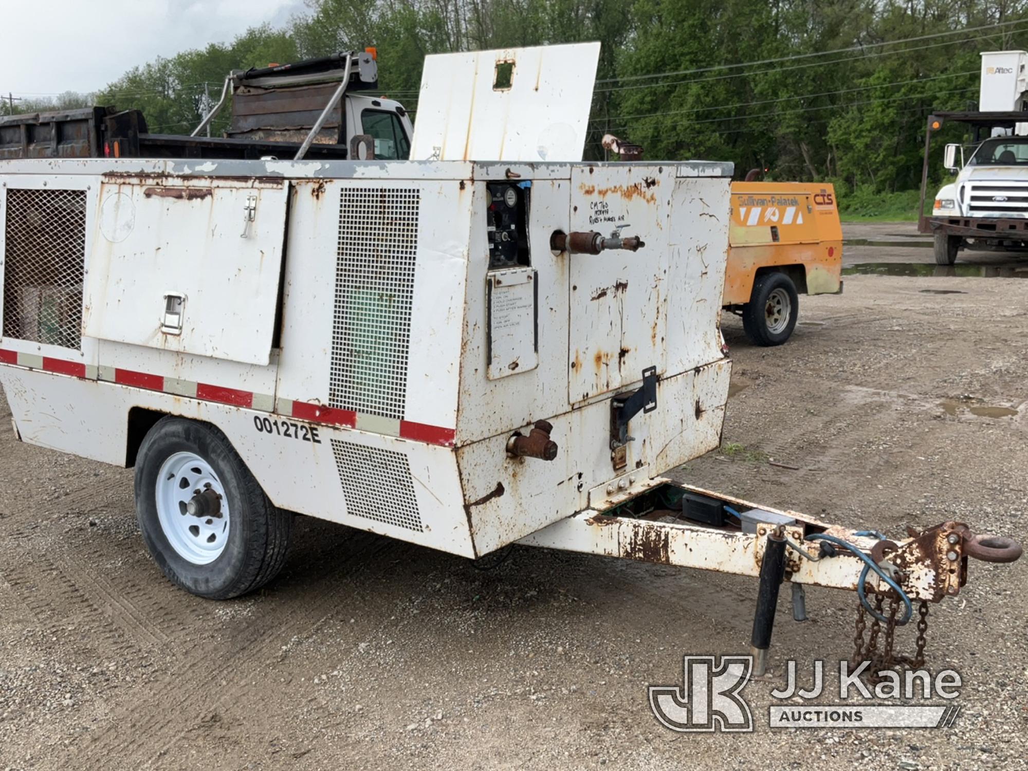 (Charlotte, MI) Sullair Portable Air Compressor No Title, Runs, Makes Air