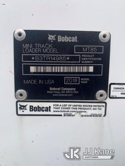 (West Falls, NY) 2018 Bobcat MT85 Walk-Behind Tracked Skid Steer Loader Runs) (Needs Needs Full Serv