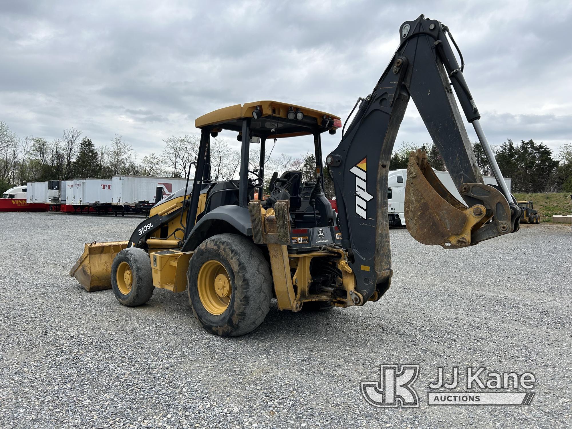 (Hagerstown, MD) 2016 John Deere 310SL Tractor Loader Backhoe Runs, Moves & Operates, Check Engine L