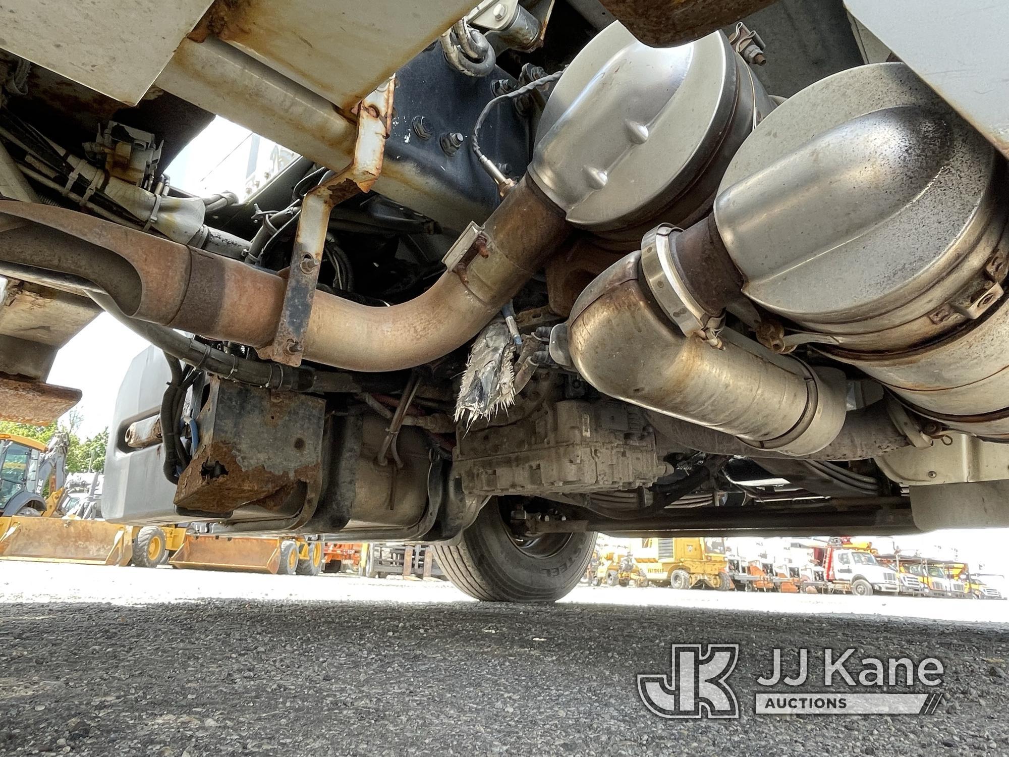 (Plymouth Meeting, PA) Altec AM55, Over-Center Material Handling Bucket Truck rear mounted on 2011 F