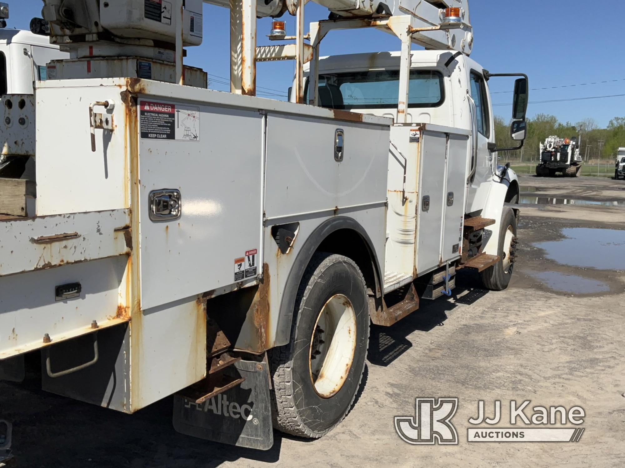(Rome, NY) Altec AA55, Material Handling Bucket Truck rear mounted on 2017 Freightliner M2 106 4x4 U