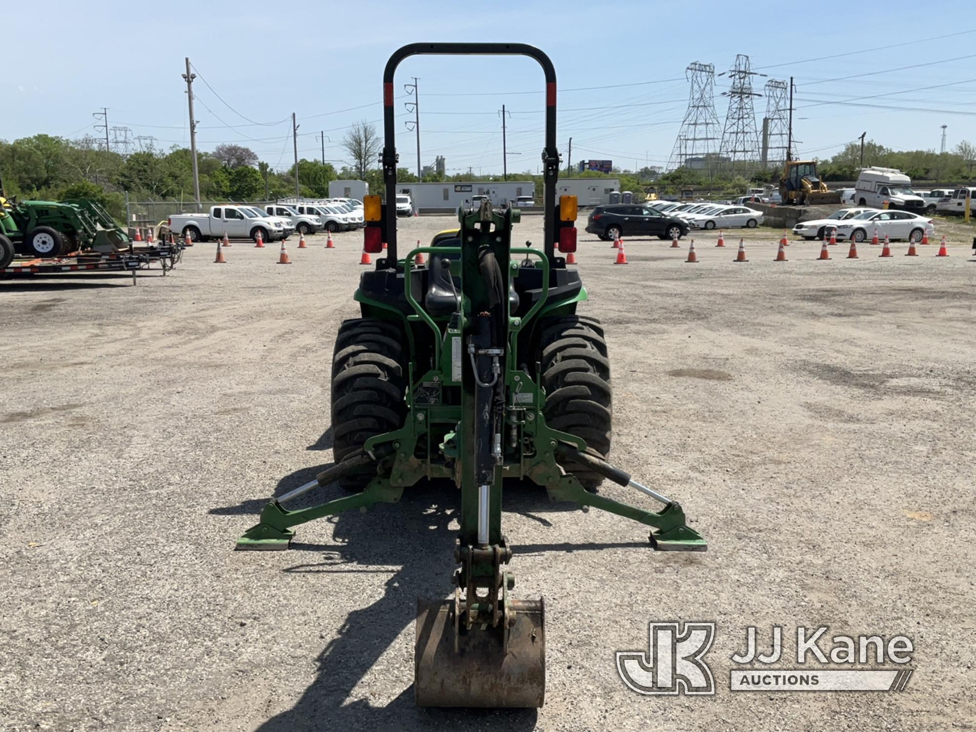 (Plymouth Meeting, PA) 2020 John Deere 3032E 4x4 Mini Utility Tractor Loader Backhoe Runs, Moves & O