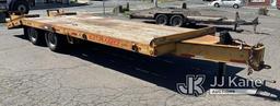(Bristol, CT) 2012 Lucon Inc. Custom Heavy Haul 10T202ALP T/A Tagalong Equipment Trailer Flat Spotte