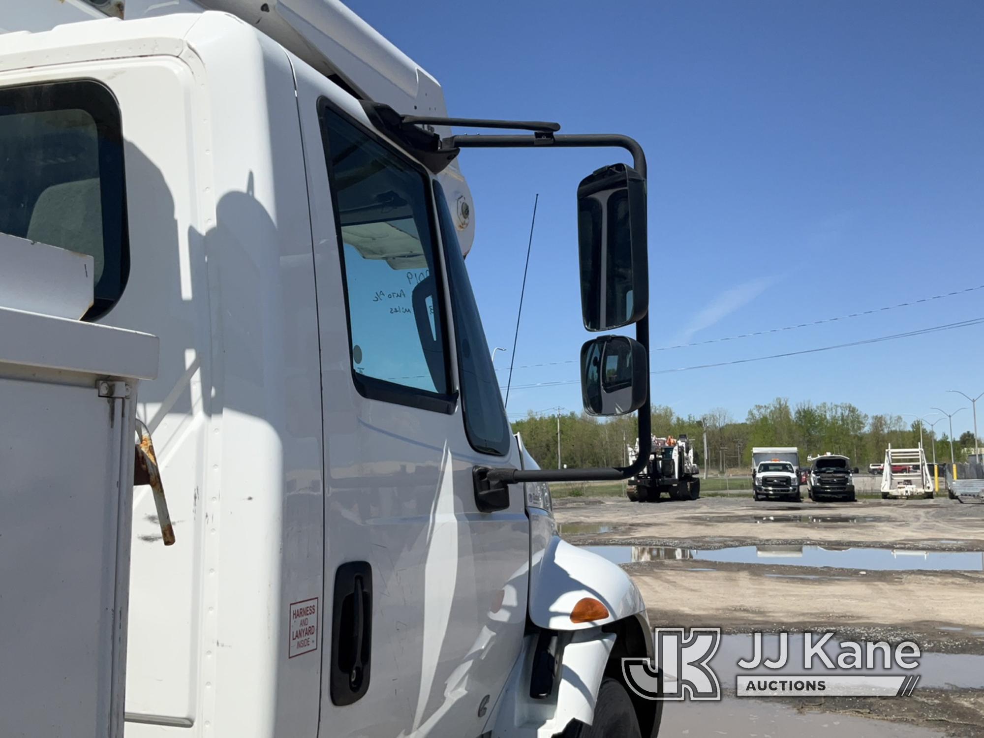 (Rome, NY) Altec AA55, Material Handling Bucket Truck rear mounted on 2019 International 4300 Utilit