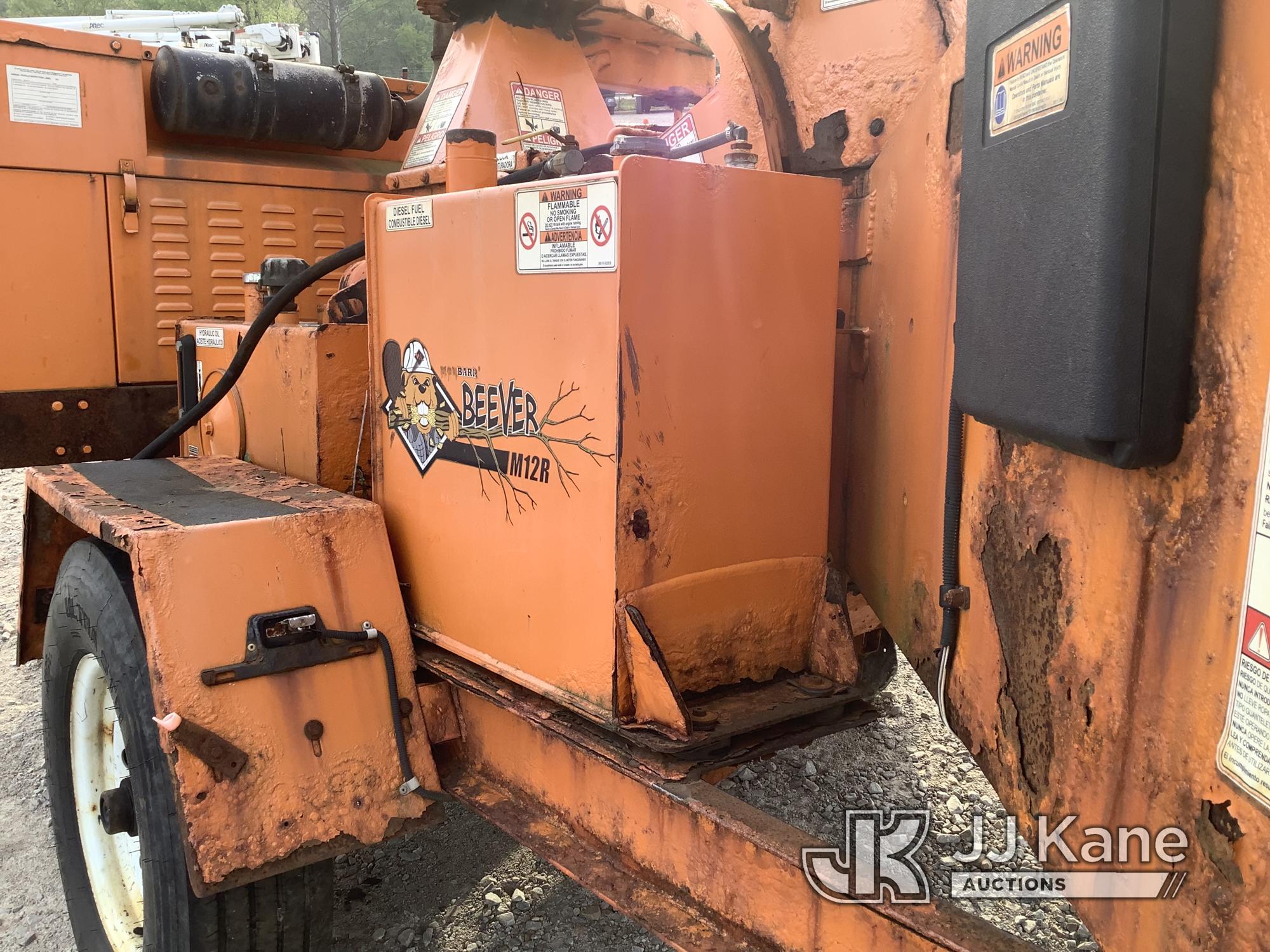 (Smock, PA) 2016 Morbark M12R Portable Chipper (12in Drum), trailer mtd No Title) ( Not Running, Ope