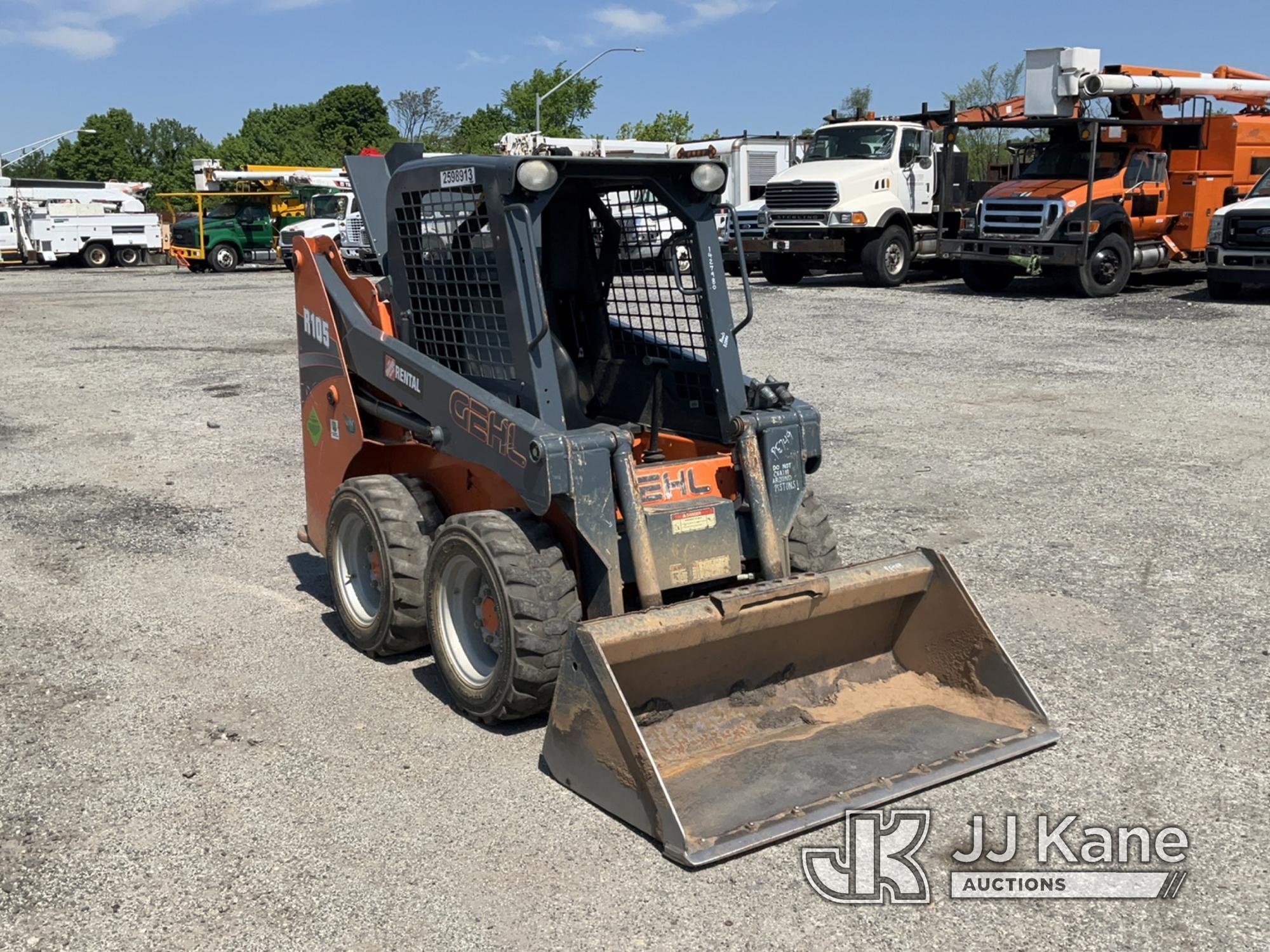 (Plymouth Meeting, PA) 2018 Gehl R105 Rubber Tired Skid Steer Loader Runs, Moves & Operates