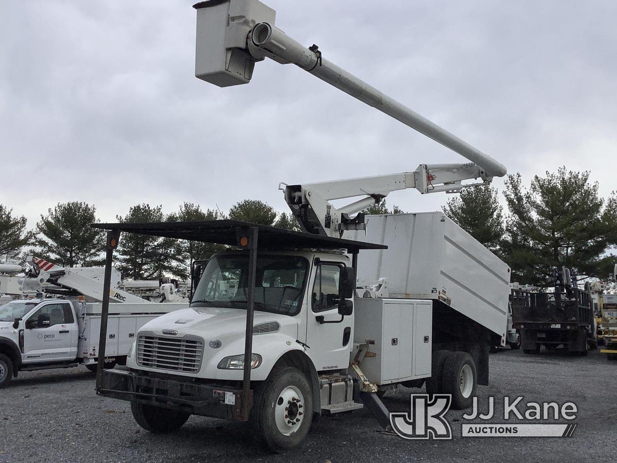 (Frederick, MD) Altec LR7-60E70, Over-Center Elevator Bucket Truck center mounted on 2018 Freightlin