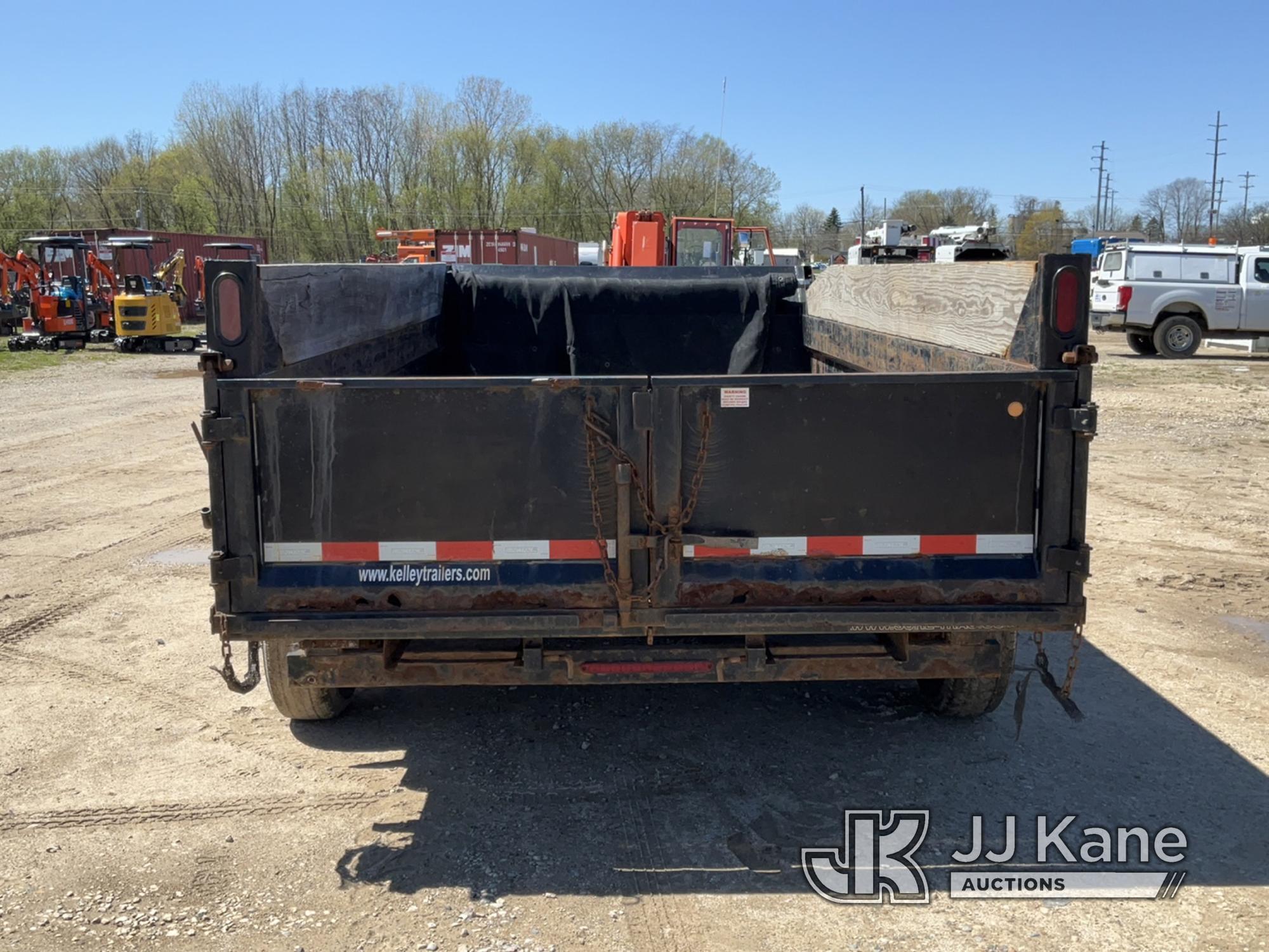 (Charlotte, MI) 2016 Sure-Trac T/A Dump Trailer Rust, Dump Operates. Seller States: crane is rusted