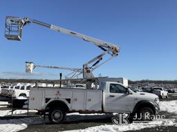(Kings Park, NY) Versalift STP36NE, Articulating & Telescopic Non-Insulated Bucket Truck mounted beh