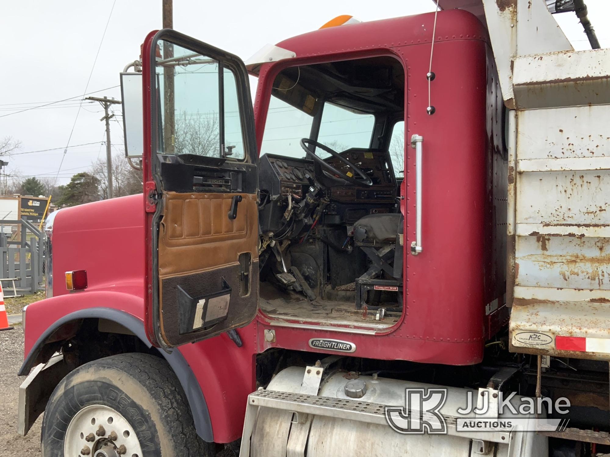 (Charlotte, MI) 2001 Freightliner FLD120SD Tri-Axle Dump Truck Runs, Moves, Operates, Drivers Door W