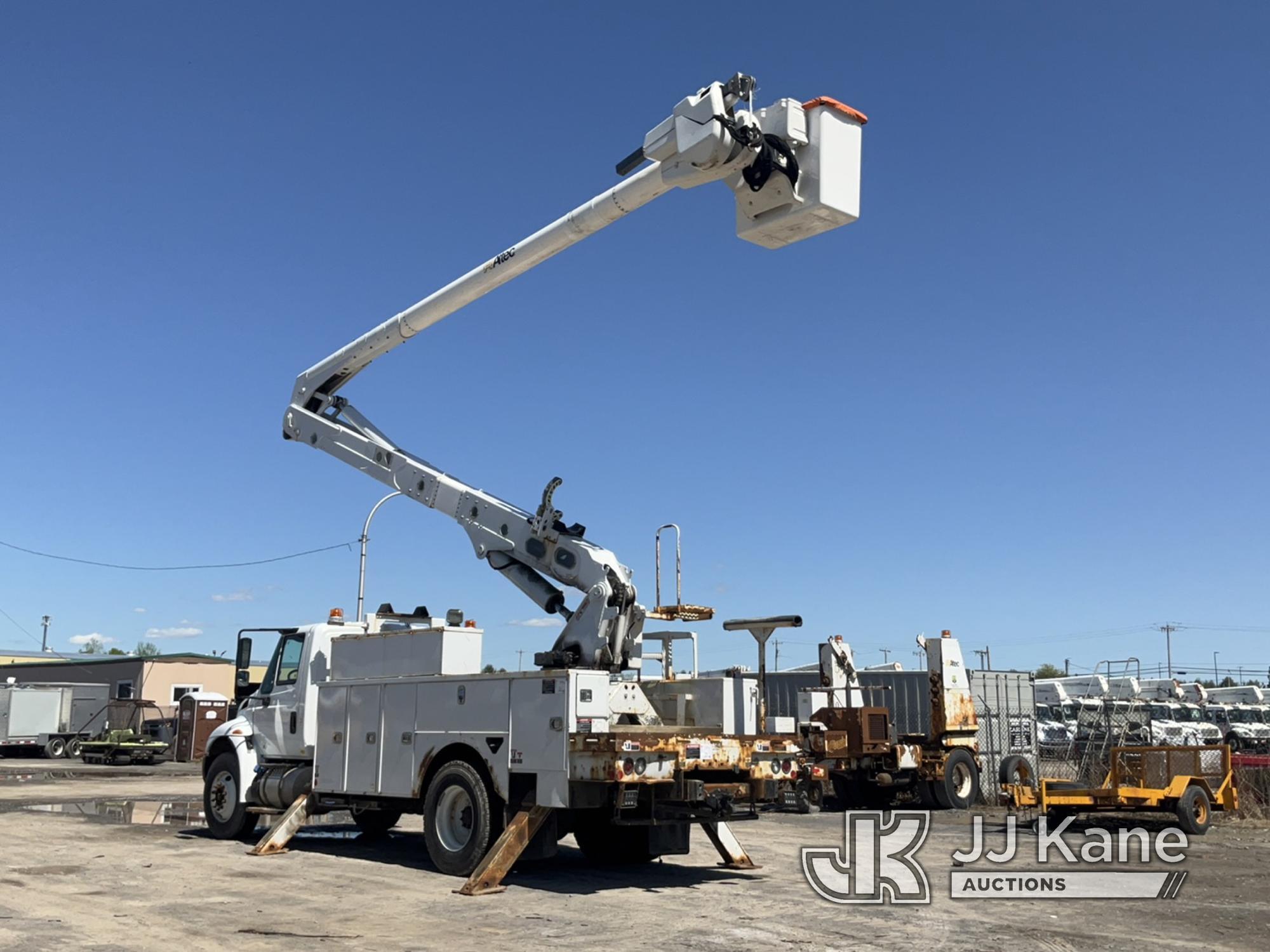 (Rome, NY) Altec AA55, Material Handling Bucket Truck rear mounted on 2019 International 4300 Utilit