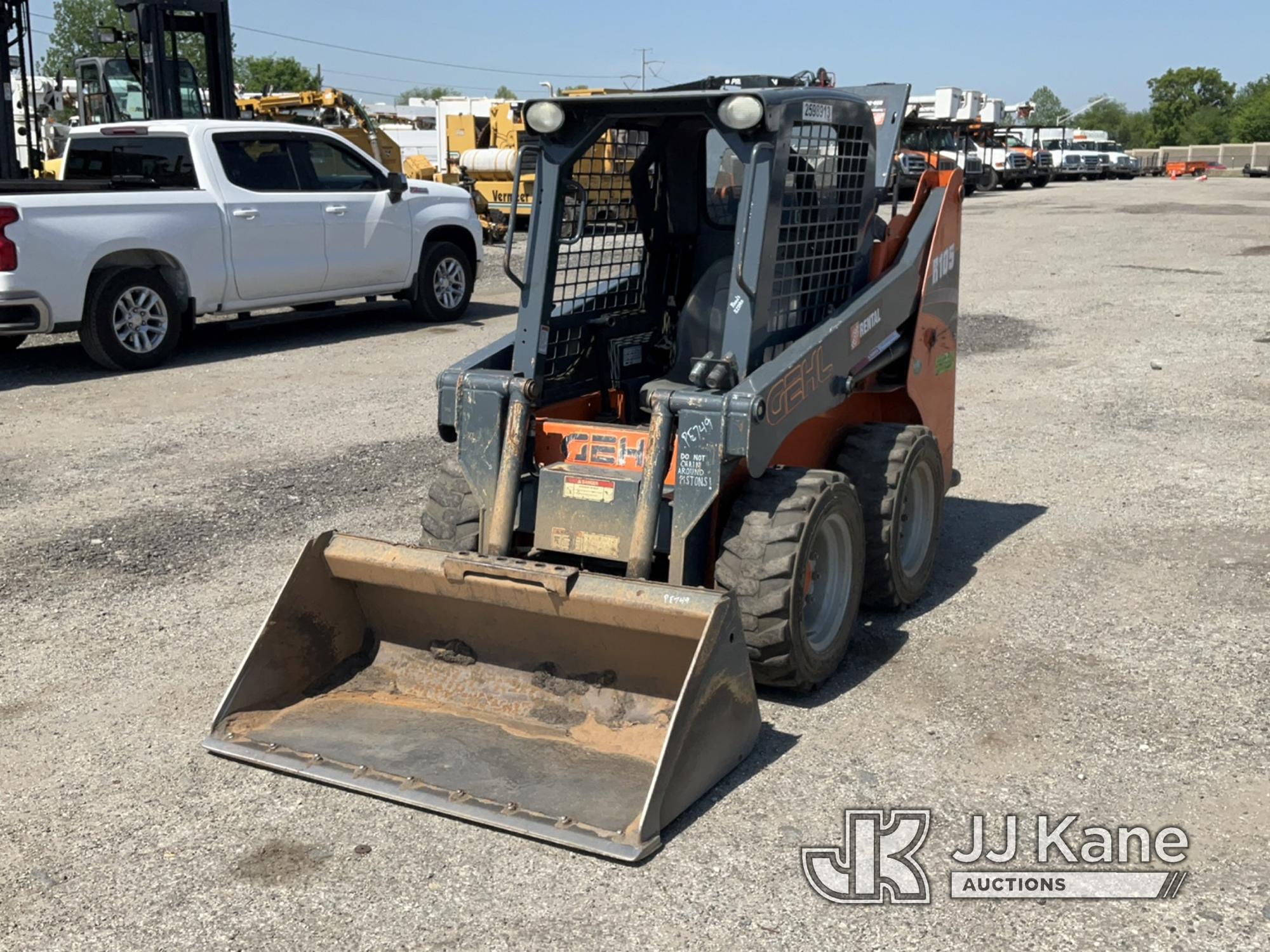 (Plymouth Meeting, PA) 2018 Gehl R105 Rubber Tired Skid Steer Loader Runs, Moves & Operates