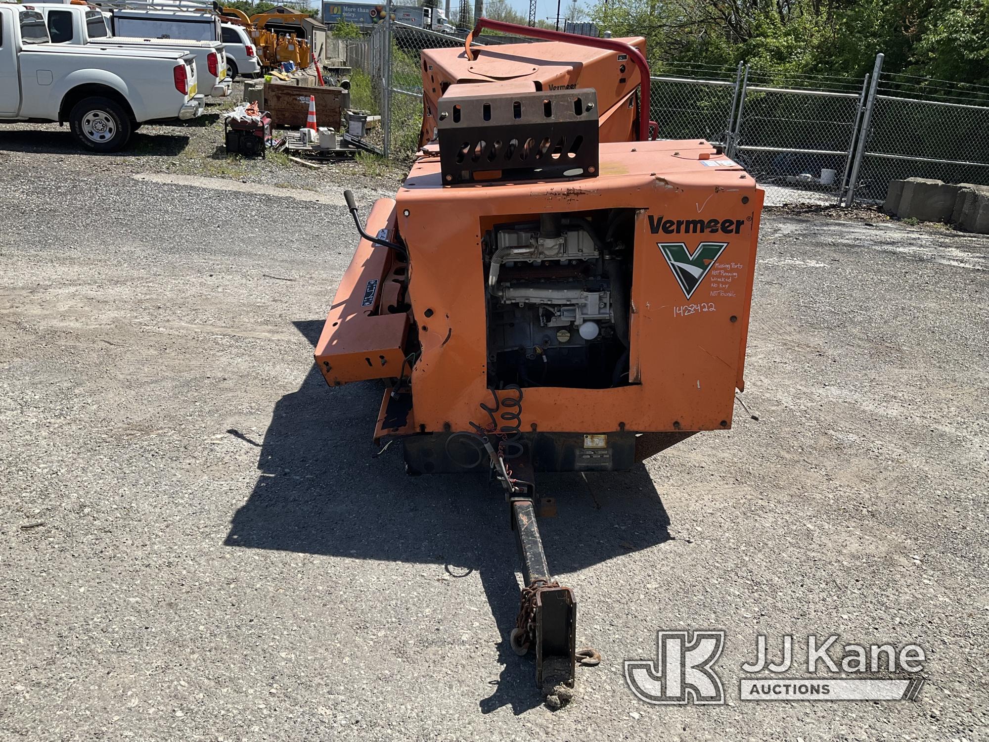 (Plymouth Meeting, PA) 2016 Vermeer BC1000XL Chipper (12in Drum), Trailer Mtd. Wrecked/Totaled: Was