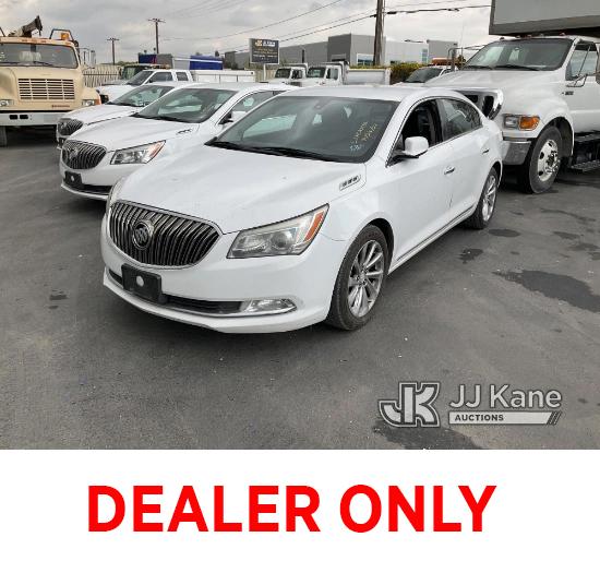 (Jurupa Valley, CA) 2016 Buick LaCrosse 4-Door Sedan Runs & Moves, Has Check Engine Light