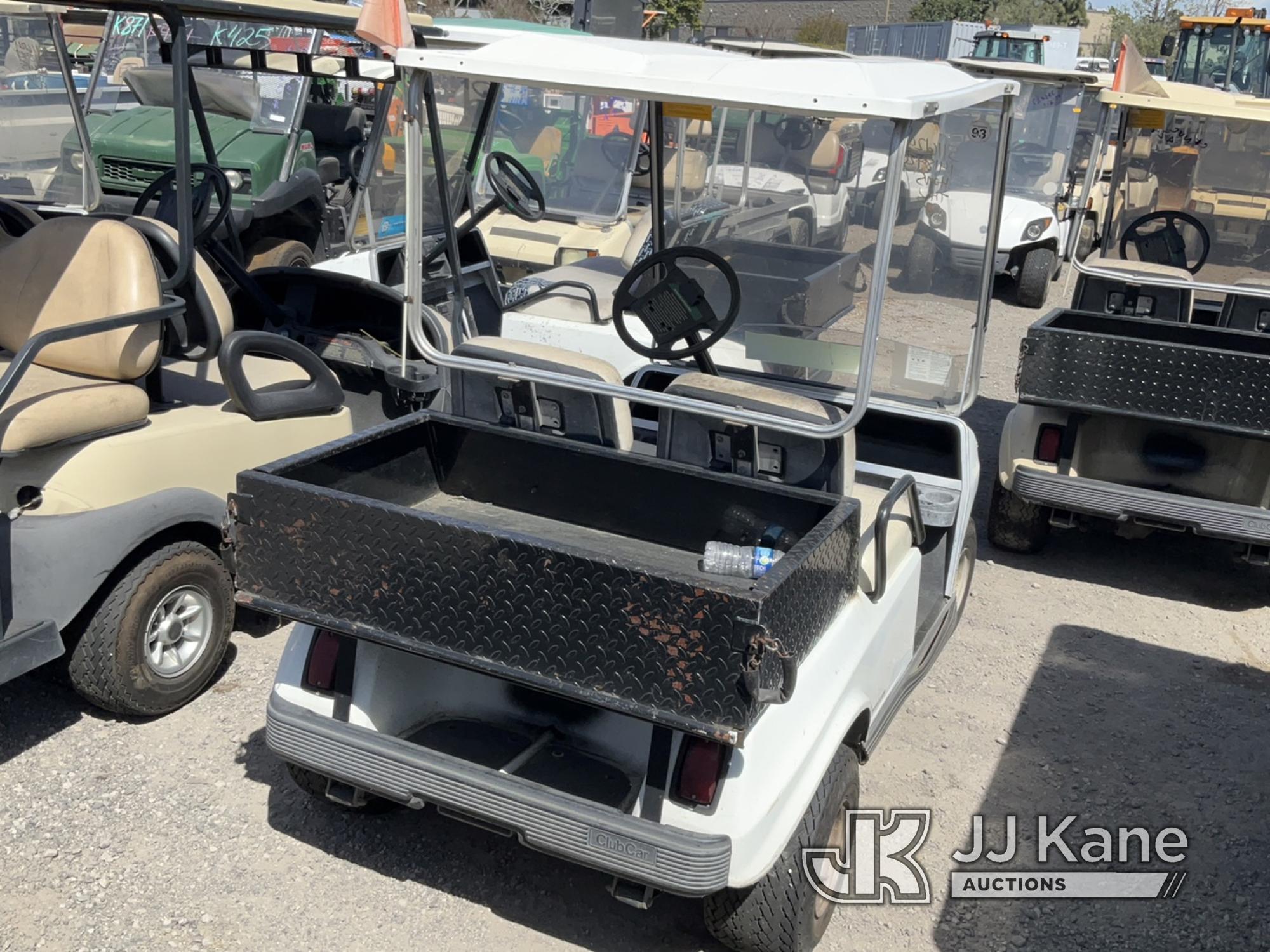 (Jurupa Valley, CA) 1996 Club Car Golf Cart Golf Cart Not Running , No Key , Missing Parts