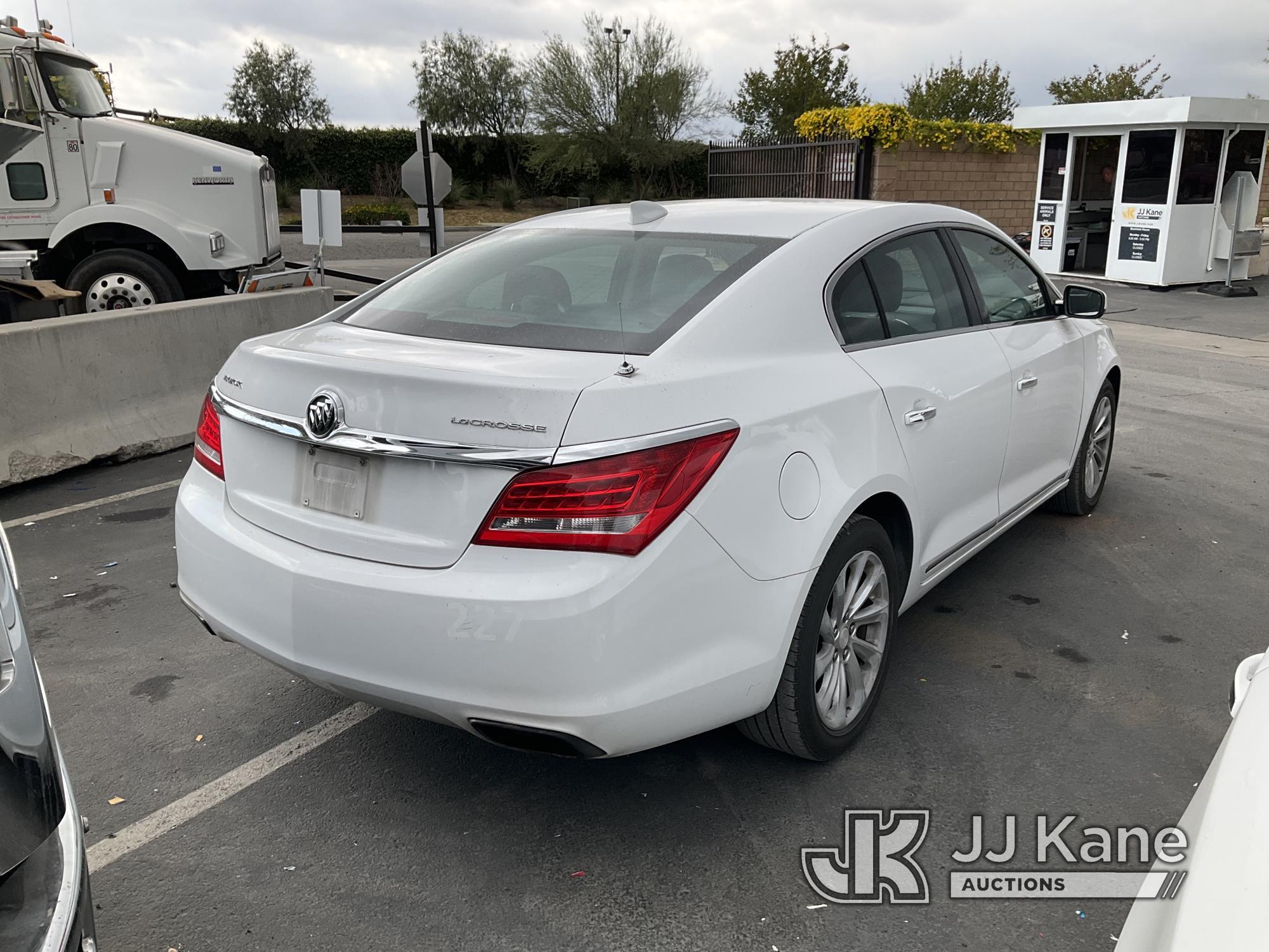 (Jurupa Valley, CA) 2016 Buick LaCrosse 4-Door Sedan Runs & Moves, Has Check Engine Light