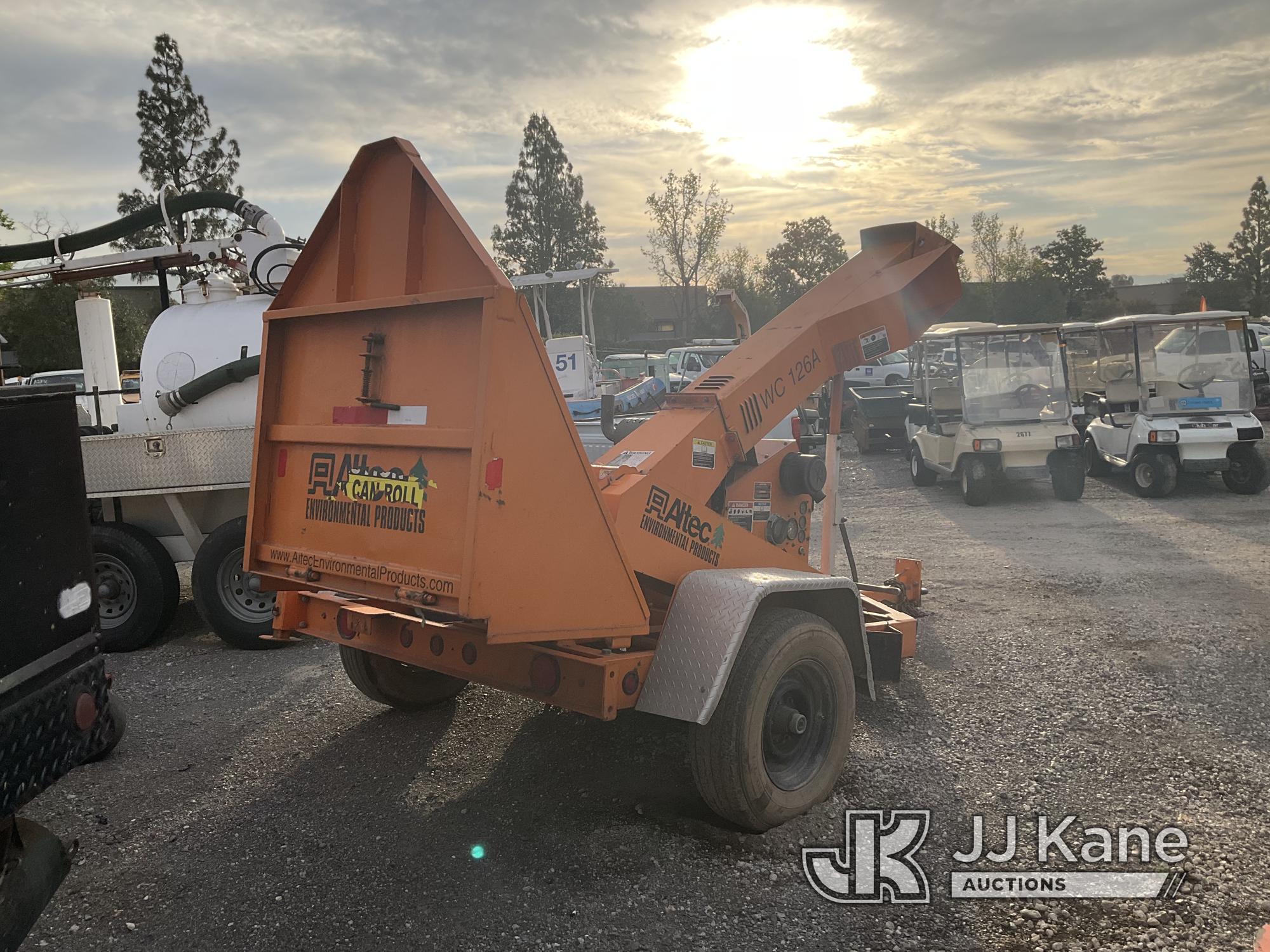 (Jurupa Valley, CA) 2011 Altec WC126A Chipper (12in Drum) Not Running, True Hours Unknown, Missing B