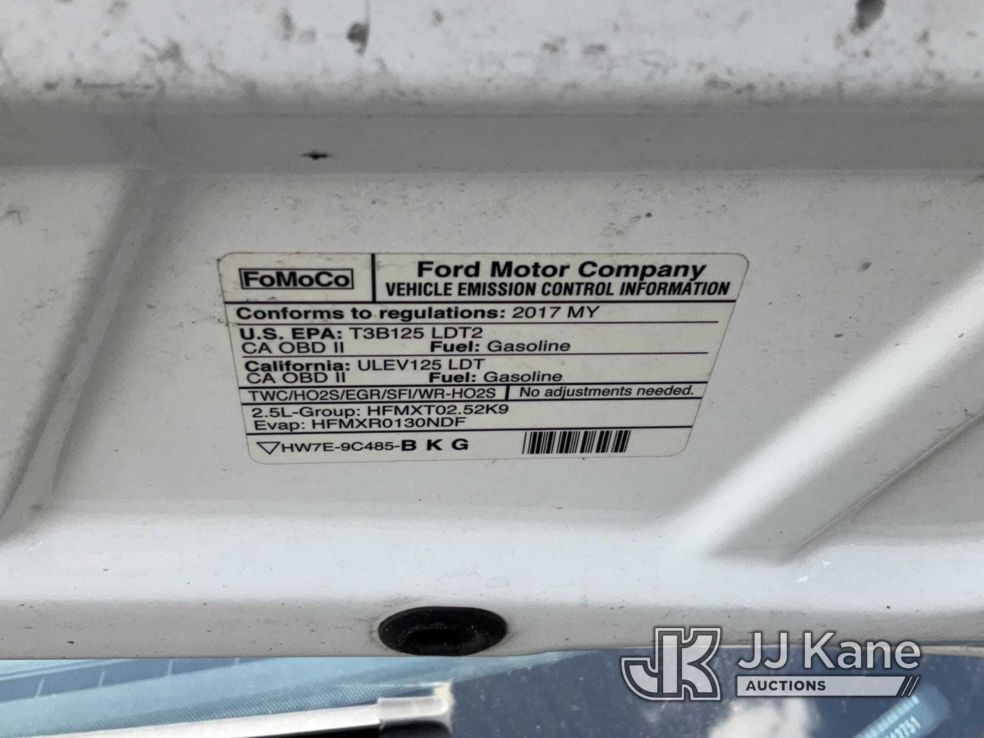 (Jurupa Valley, CA) 2017 Ford Transit Connect Cargo Van Not Running , Wrecked, Must Be Towed , Air B
