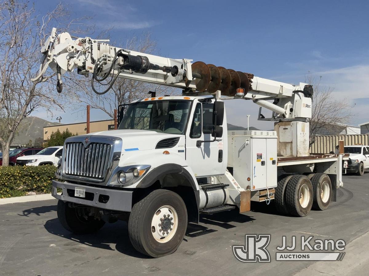 (Jurupa Valley, CA) Altec D3060-TR, Digger Derrick rear mounted on 2013 International 7400 WORKStar