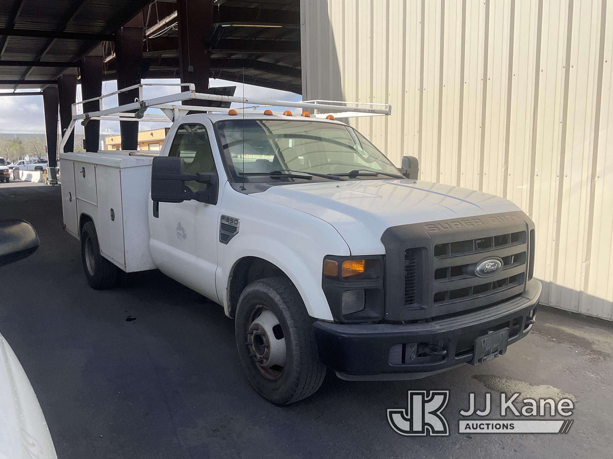 (Jurupa Valley, CA) 2008 Ford F-350 SD Utility Truck Runs & Moves, Check Engine Light Is On