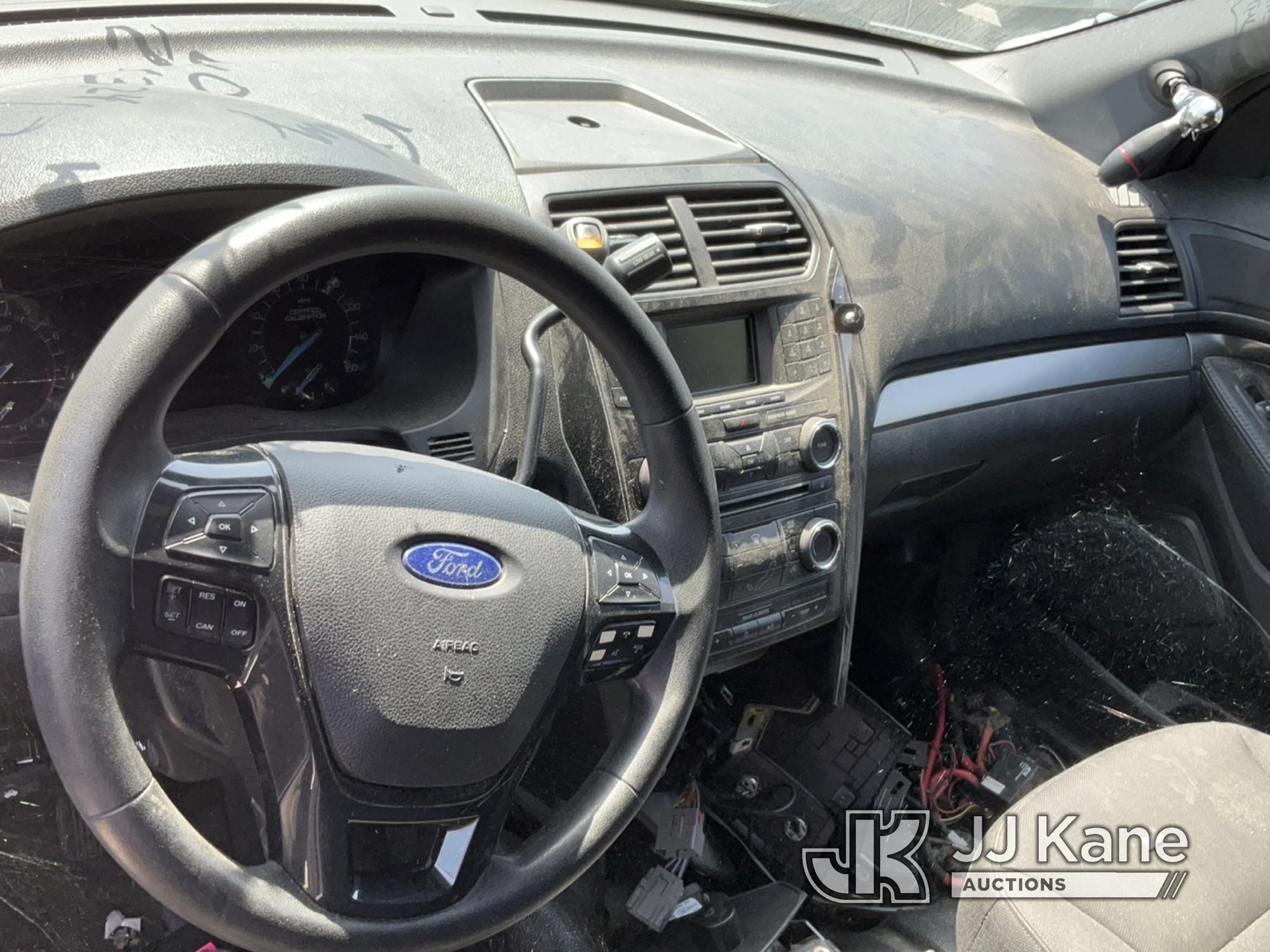 (Jurupa Valley, CA) 2018 Ford Explorer AWD Police Interceptor Sport Utility Vehicle Not Running , No