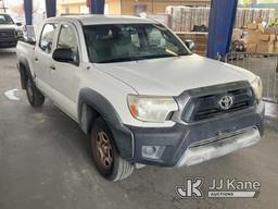 (Jurupa Valley, CA) 2012 Toyota Tacoma Crew-Cab Pickup Truck Runs & Moves, Check Engine Light On, In