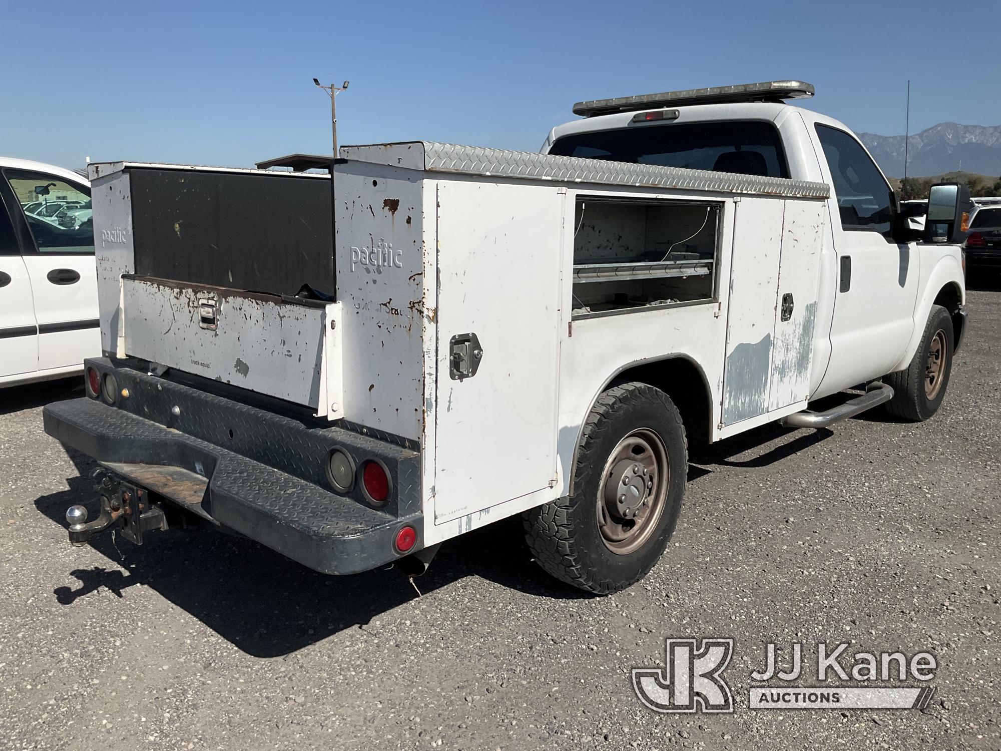 (Jurupa Valley, CA) 2013 Ford F-250 SD Regular Cab Pickup 2-DR Runs, Moves, Broken Cabinet, Front En