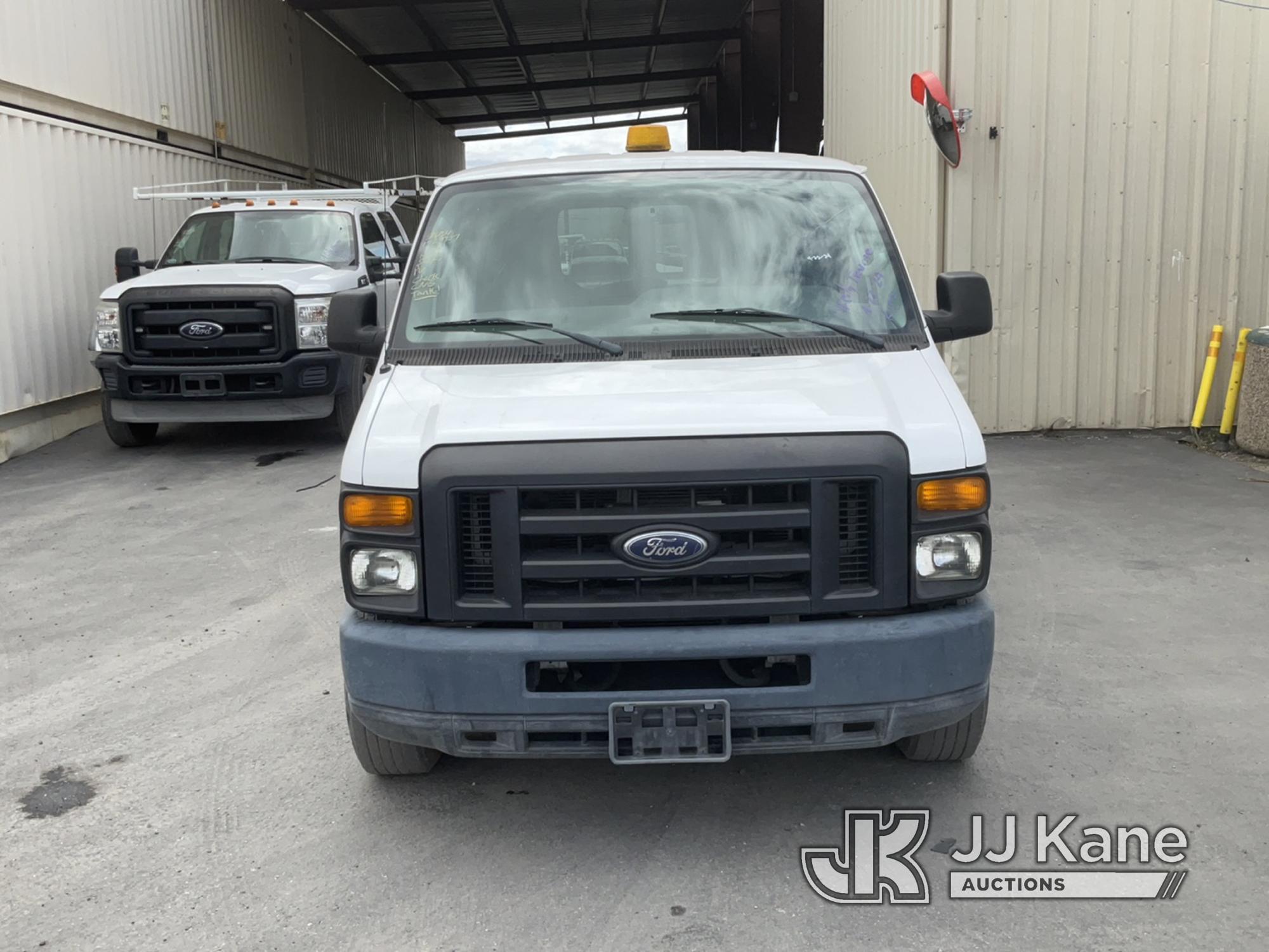 (Jurupa Valley, CA) 2012 Ford E250 Extended Cargo Van Runs & Moves, CNG Tanks Expire In 2028, Failed