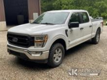 2021 Ford F150 4x4 Crew-Cab Pickup Truck Runs & Moves, Passenger Side Front Door Will Not Open