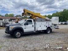 (Mount Airy, NC) Altec AT40-MH, Material Handling Bucket Truck mounted behind cab on 2013 Ford F550