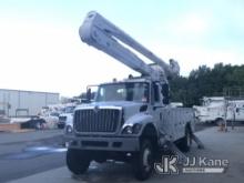 Altec AA55, Material Handling Bucket Truck rear mounted on 2016 International 7300 4x4 Utility Truck