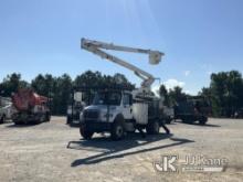 Terex XT70RM, Over-Center Bucket Truck rear mounted on 2015 Freightliner M2 106 4x4 Flatbed Truck Ru