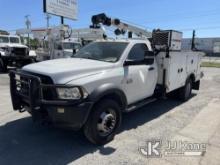 2012 Dodge RAM 5500 4x4 Service Truck Runs & Moves)(Check Engine Light, PTO Engages