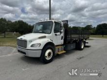 (Ocala, FL) 2012 Freightliner M2 106 Stake Truck Duke Unit) (Runs, Moves & Liftgate Operates) (Rust/