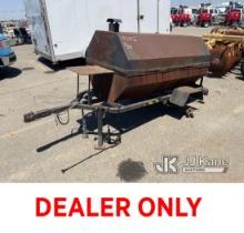 (Dixon, CA) Trailer Mounted BBQ (Missing Tires & Rim Missing Tires & Rim, Bill of Sale Only