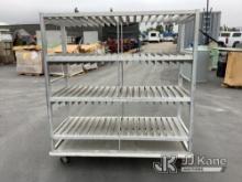 (Jurupa Valley, CA) 1 Metal Push Rack (Used) NOTE: This unit is being sold AS IS/WHERE IS via Timed