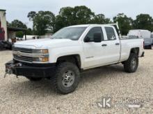2015 Chevrolet Silverado 2500HD 4x4 Extended-Cab Pickup Truck Runs &  Moves) (Starts with Jump) (Bod