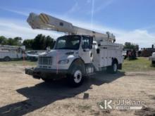 (San Antonio, TX) Altec AM55, Over-Center Material Handling Bucket Truck rear mounted on 2012 Freigh