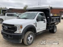 (Des Moines, IA) 2020 Ford F550 4x4 Dump Truck Not Running, Condition Unknown) (Cranks