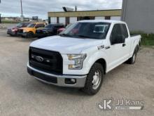 2017 Ford F150 Extended-Cab Pickup Truck Runs & Moves) (Body Damage, Flat Tire, Items In Bed NOT Inc